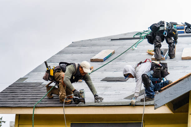 Professional Roofing technician working in Lake Winola, PA